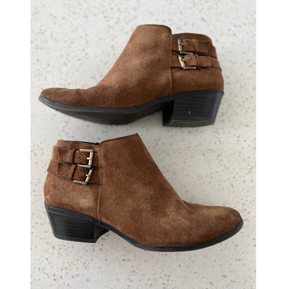 SAM EDELMAN Suede Ankle Boots SZ 7 - Picture 1 of 14
